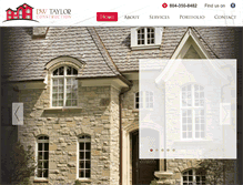Tablet Screenshot of dwtaylorconstruction.com